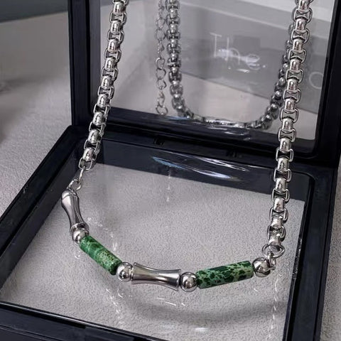 Bamboo Joint Lvzhu Keel Chain Men